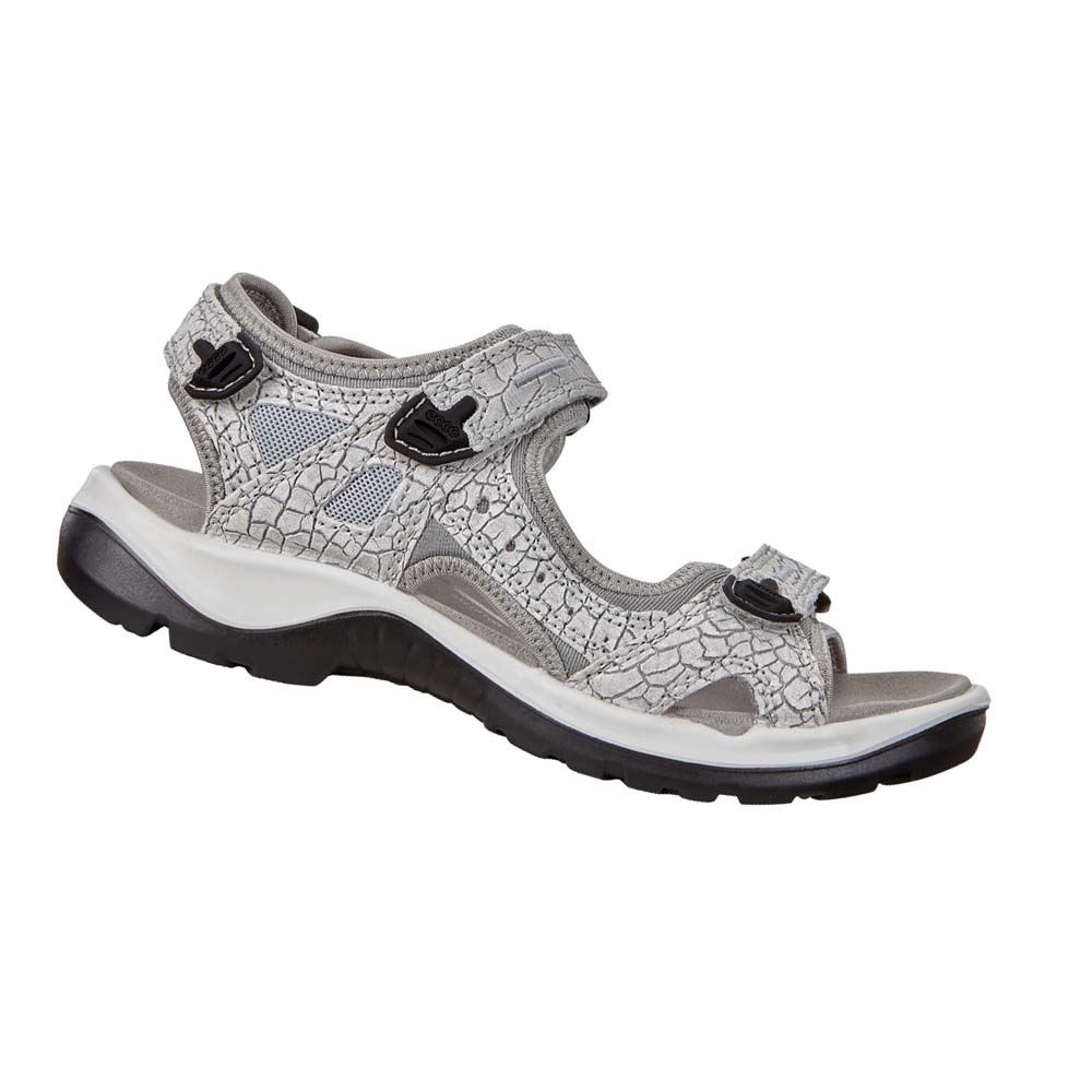 Women\'s Ecco Yucatan Sandals Silver | Canada 198VRW